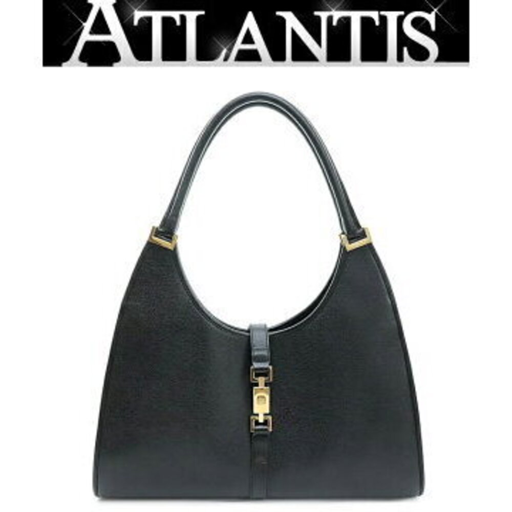 Gucci Jackie handbag leather black GG